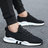 Men's Shoes Lightweight Sports Shoes Breathable Non-slip Casual Shoes Adult Shoes Zapatillas Hombre Black